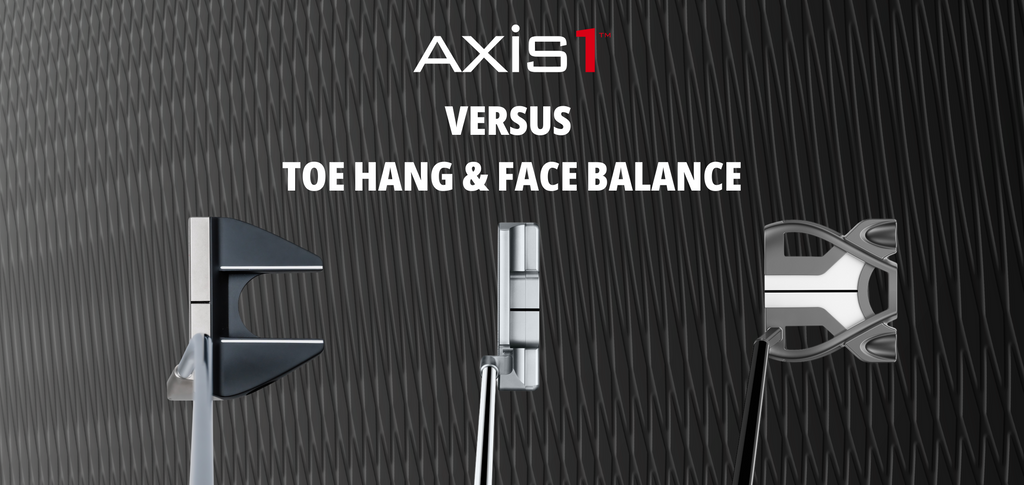 How Axis1’s “Perfect Balance / Torque-Free”™ Patented Technology differs from Traditional Toe Hang and Face Balance Putters